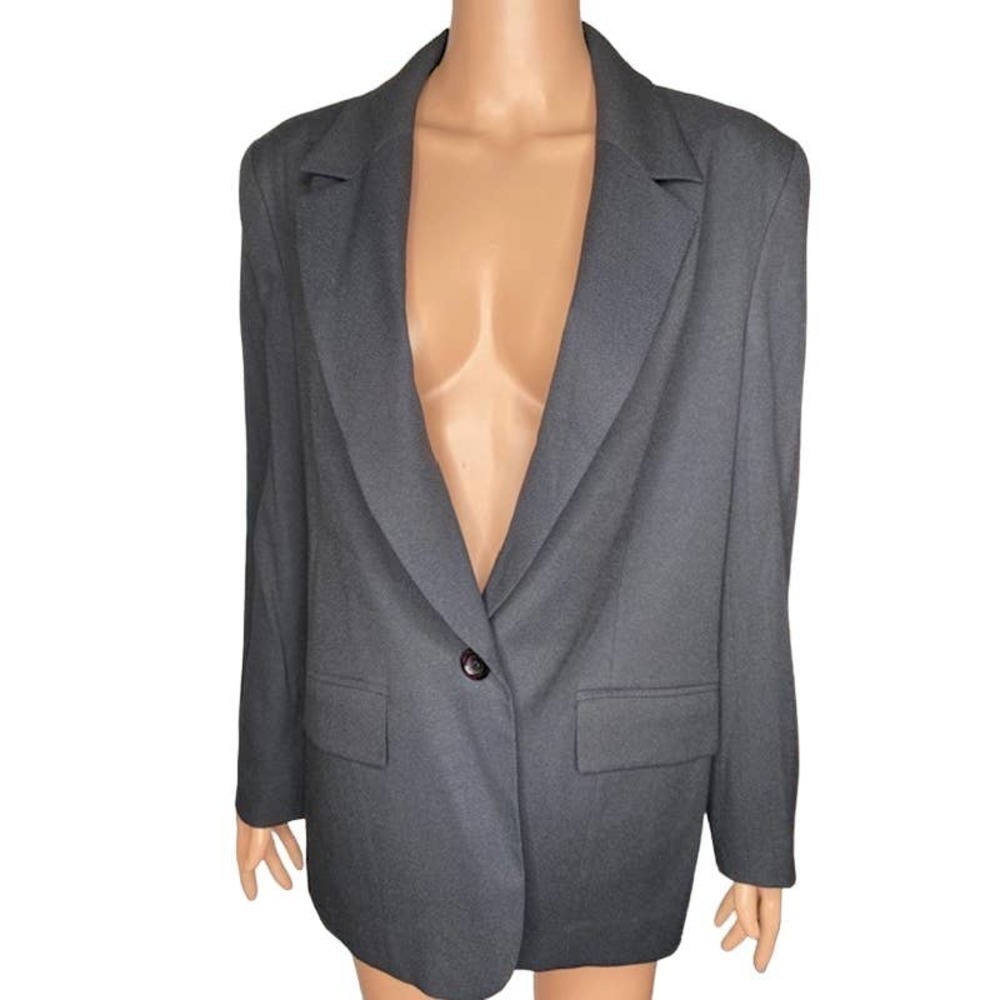 Pendleton women’s Black blazer 1 Button Sz 10‎